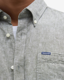 Nelson Tailored Long-Sleeved Shirt Bleached Olive