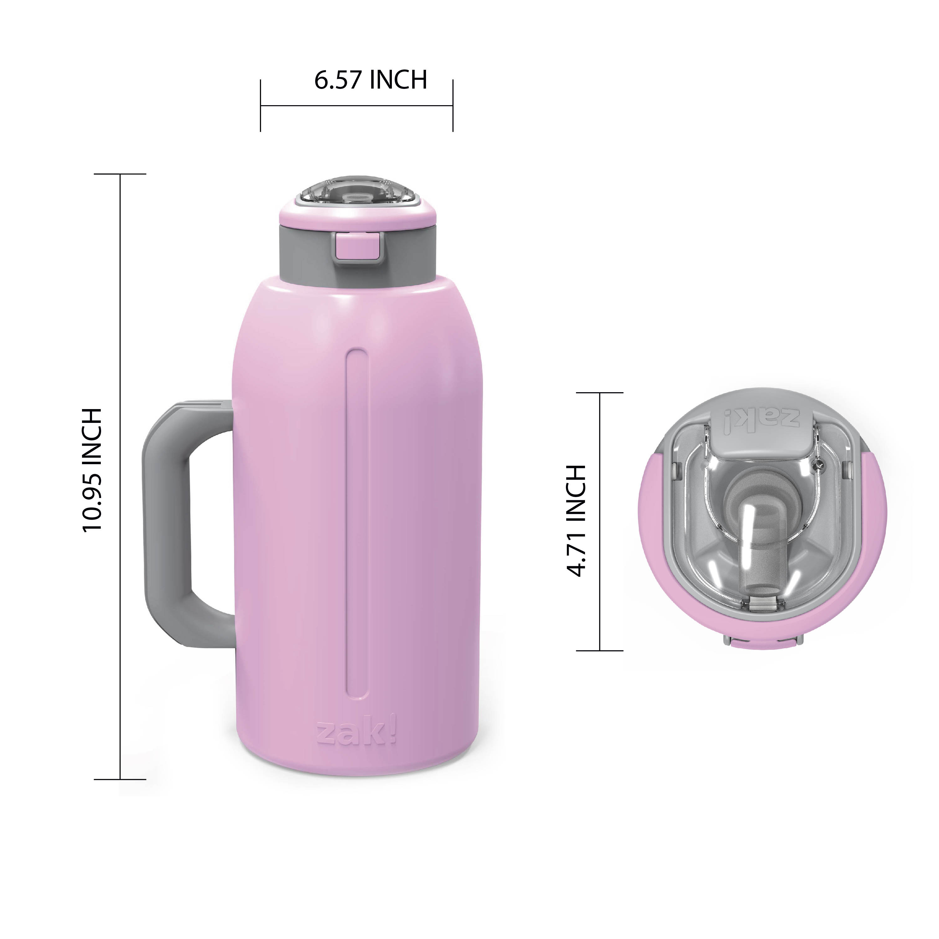 Genesis 64 ounce Stainless Steel Water Bottles, Lilac slideshow image 6 Genesis 64 ounce Stainless Steel Water Bottles, Lilac slideshow image 6