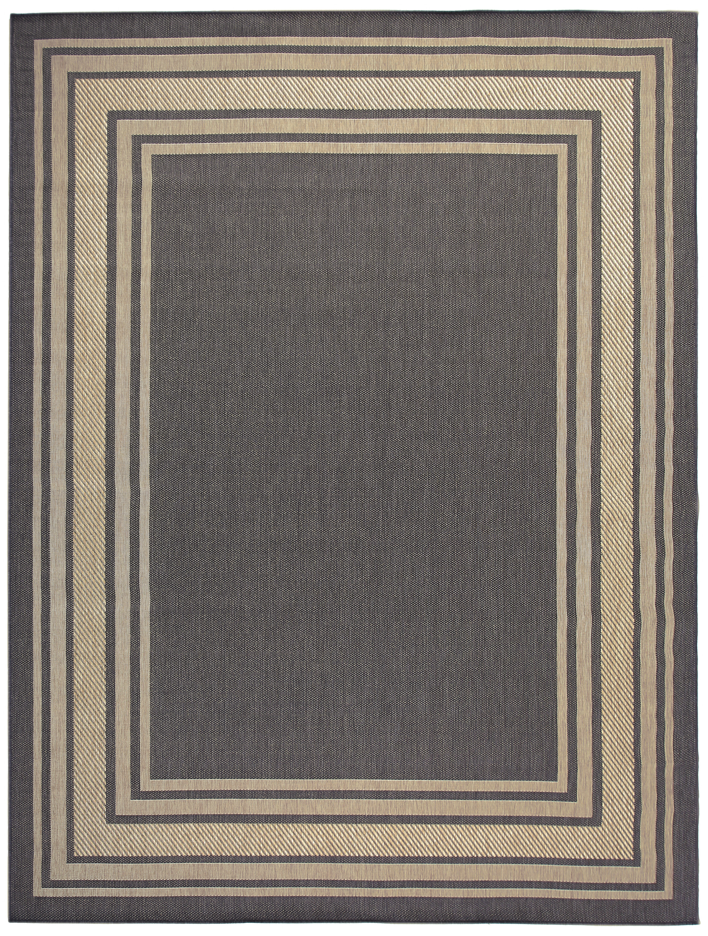 Nourison Horizon Indoor/Outdoor 8' x 10' Charcoal Modern Rug