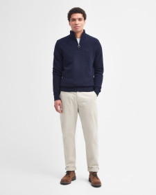 Maglione con mezza zip in lana d'agnello Essential 