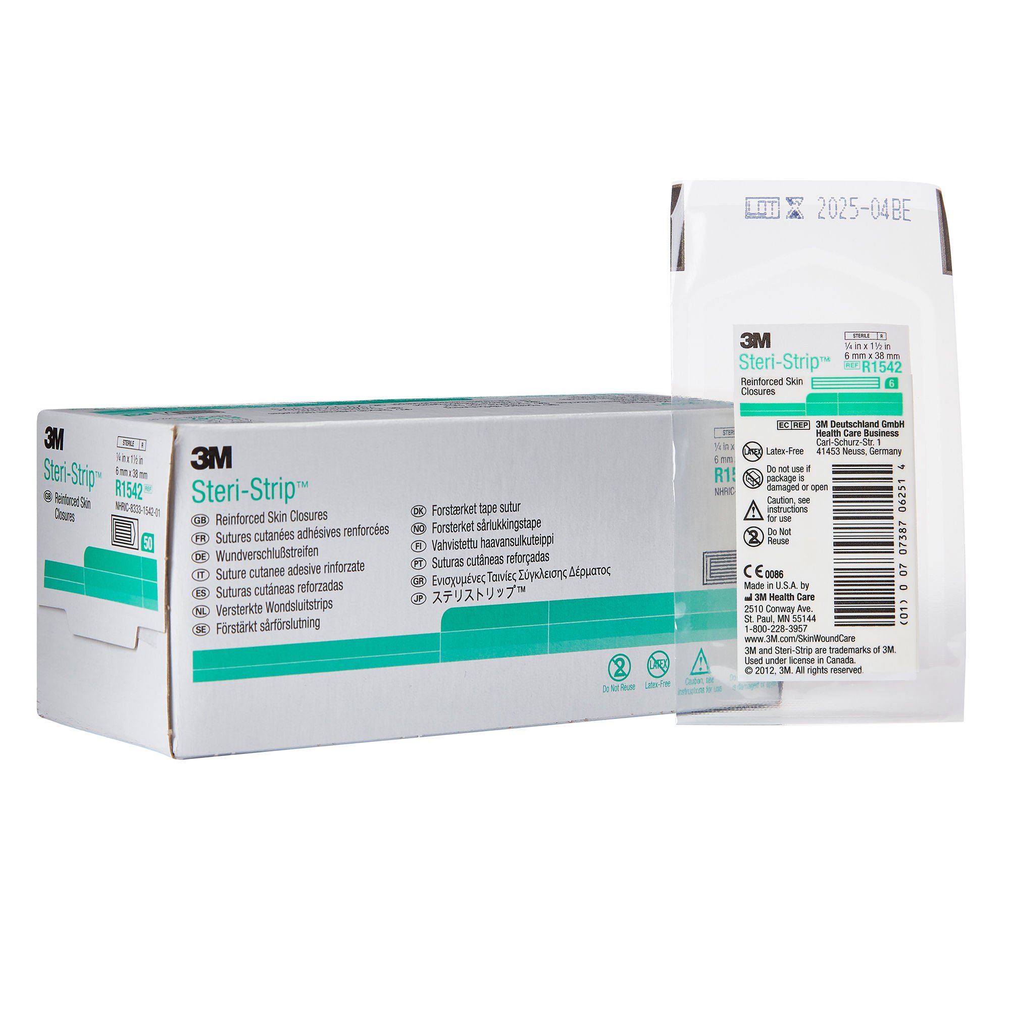 3M™ Steri-Strip™ Skin Closure Strip, 0.25 x 1.5 Inch