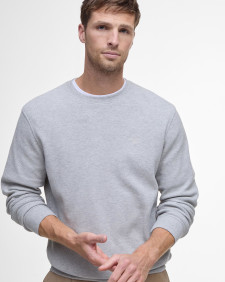 Pique Interlock Sweatshirt Grey Marl