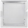 Small square stainless steel serving tray