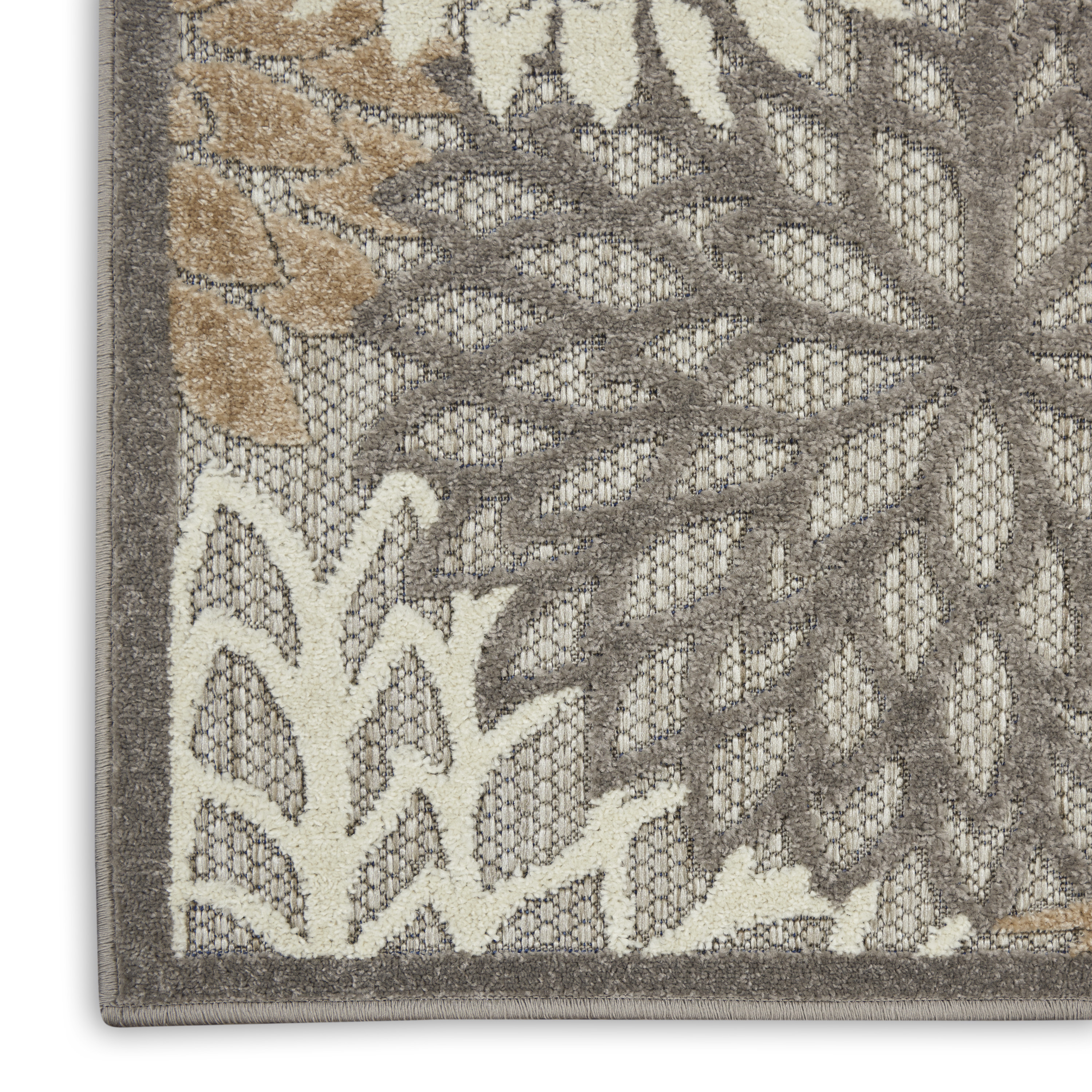 Nourison Aloha 6' x 9' Natural Tropical Rug