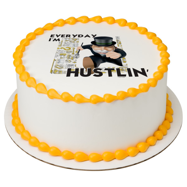 Hasbro Monopoly Everyday I'm Hustlin' PhotoCake® Edible Image® Frame