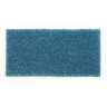 Square Scrub,  Driver Rectangular Floor Pad, 5.25"x10.5, Blue