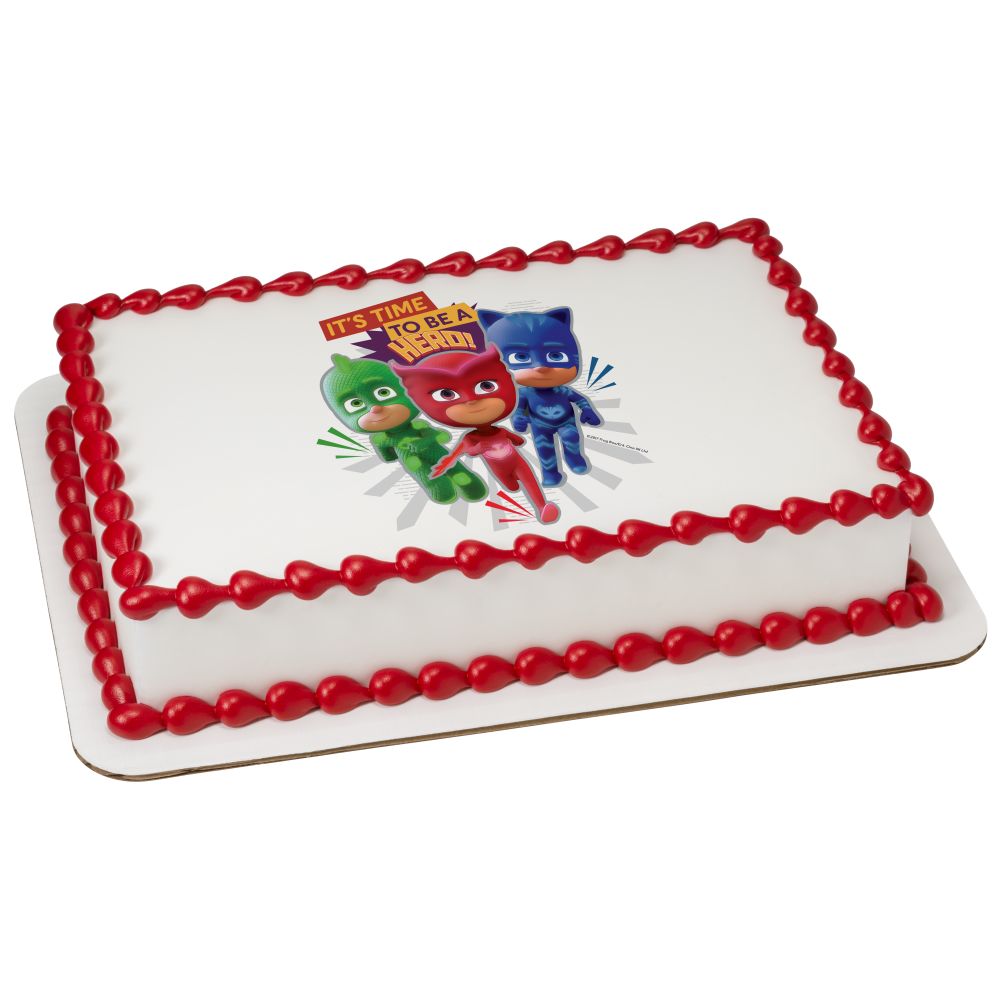 Image Cake PJ Masks It's Time to be a Hero