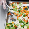 Full-size 3-inch-deep Super Pan V® perforated stainless steel steam table pan