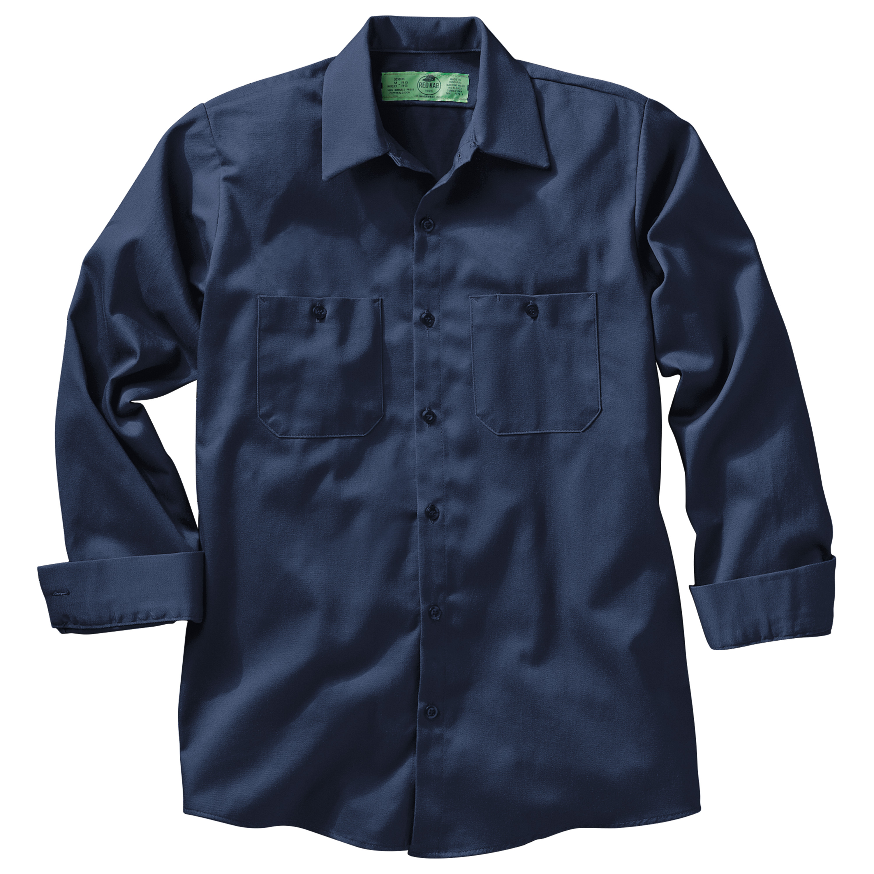 Red Kap Men's Long Sleeve Wrinkle-Resistant Cotton Work Shirt - Picture 25 of 37