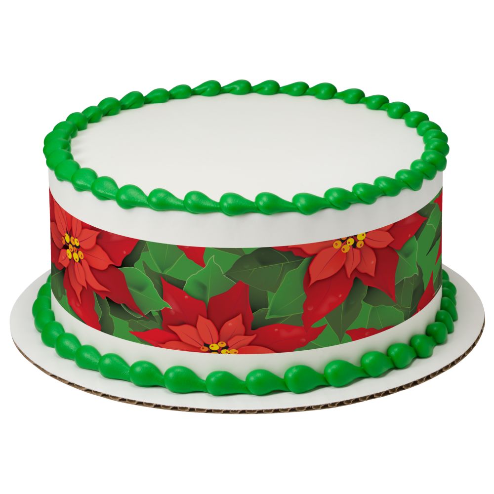 Image Cake Poinsettias