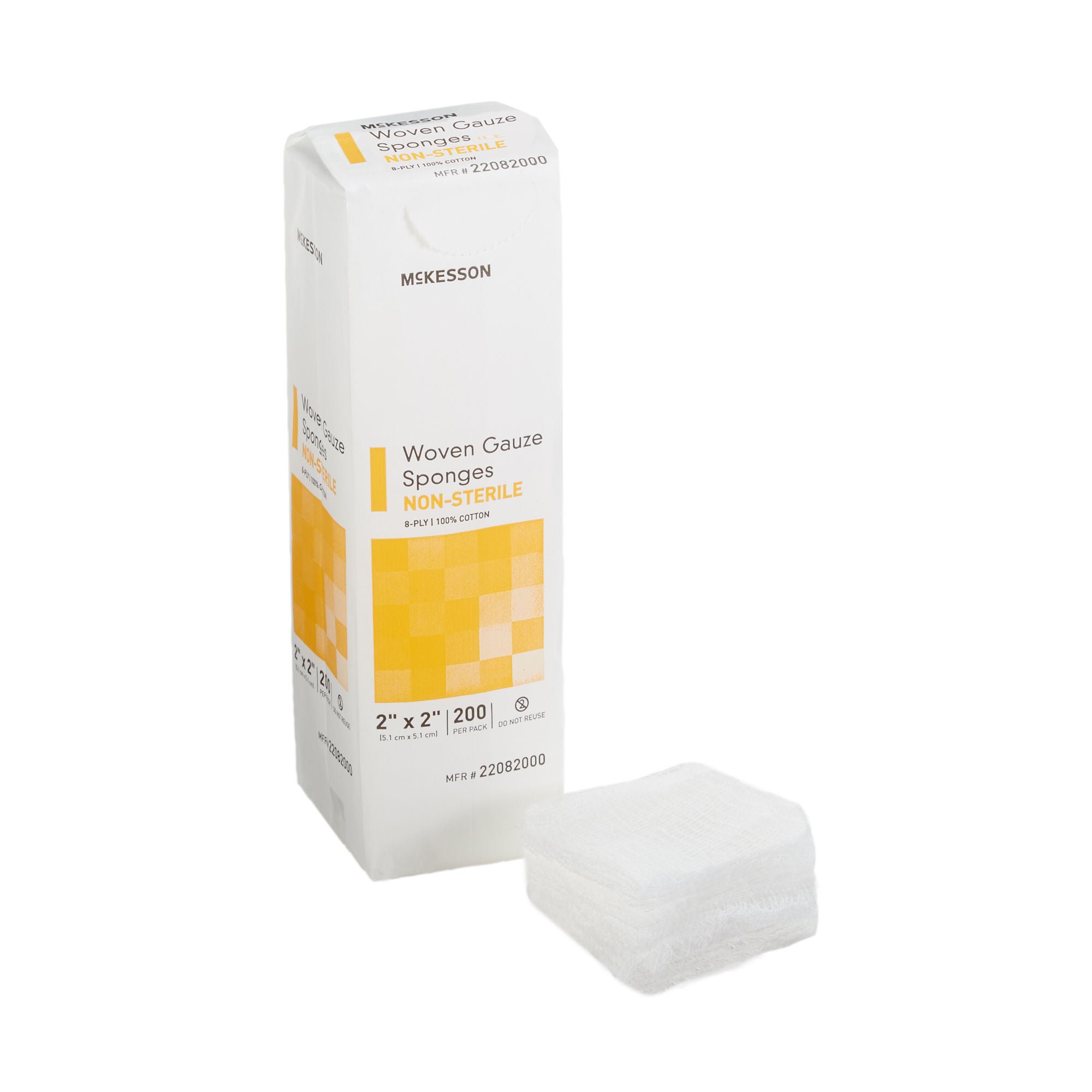 McKesson Gauze Sponge, 2 x 2 Inch, Eight-Ply
