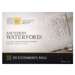 St Cuthberts Saunders Waterford Watercolor Block Rough White 140lb 20 Sheet 14 x 10  inch