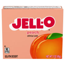 JELL-O Peach Gelatin Dessert, 3 oz Box