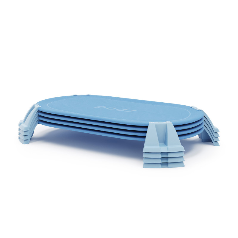 Podz® Cot, Toddler, 42.25"L x 27.9"W x 4.75"H, Pack of 4