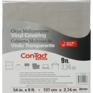 Clear Vinyl Covering, Multipurpose, 54" x 9'