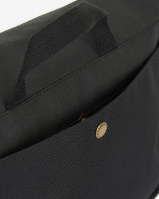 Essential Waxed Messenger Bag Classic Black