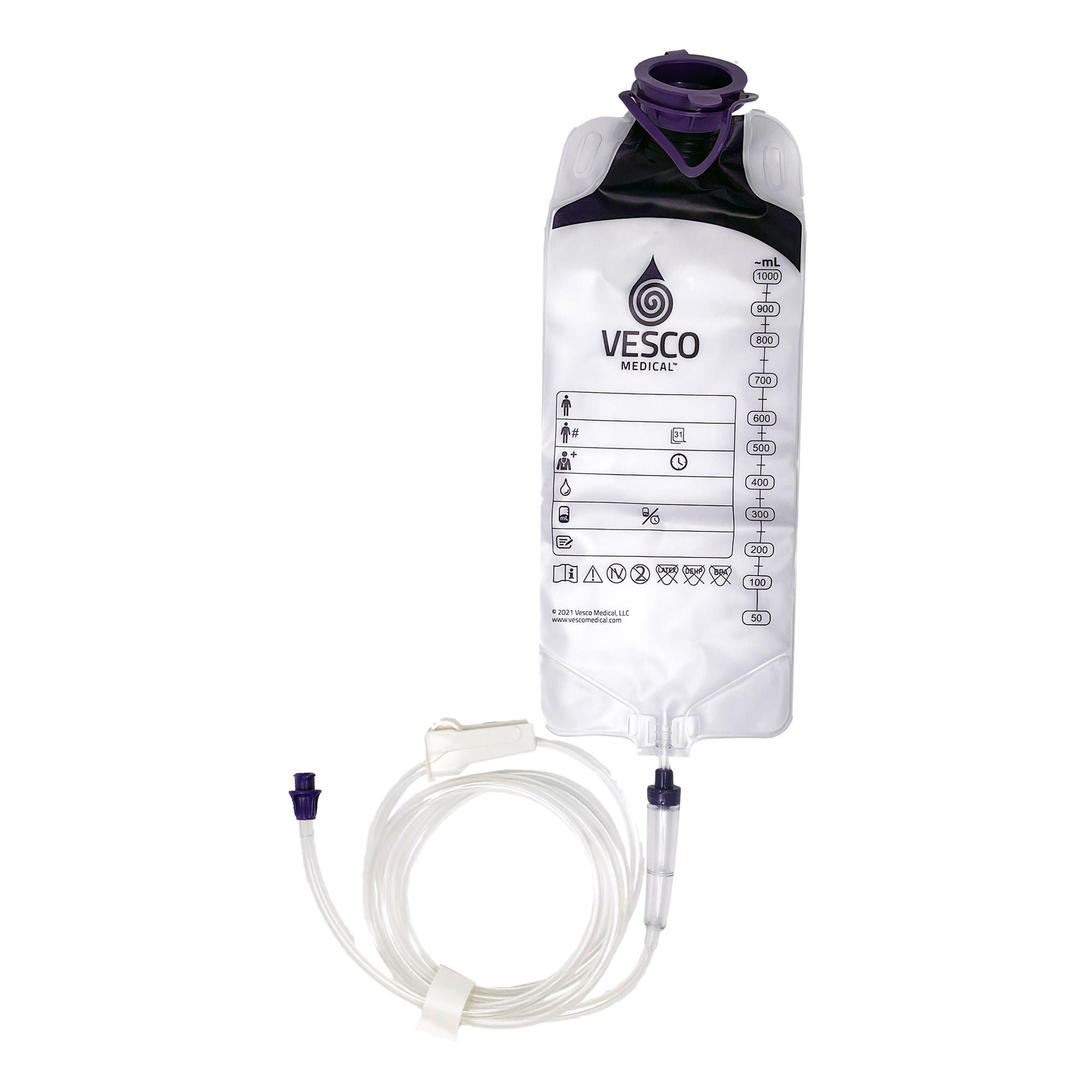 Vesco Medical FEEDING SET, GRAVITY LG BORE W/ENFIT CONN 1000ML (30/CS)