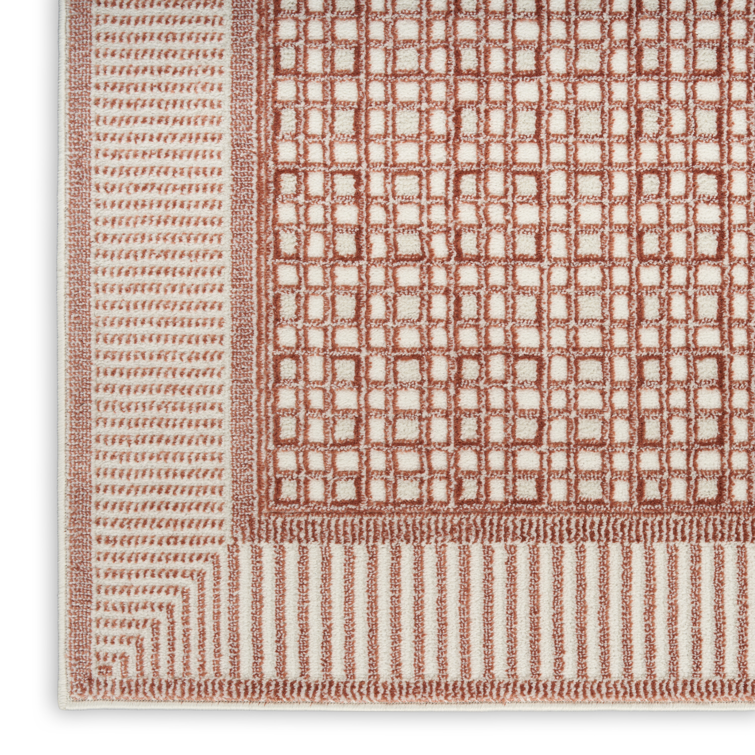 Nourison Nordic 8' x 10' Brick Ivory Modern Indoor Rug