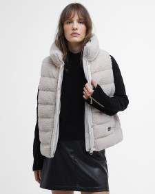 Archer Fleece Gilet Silver Cloud