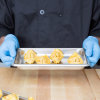 Fourth-size 1 ¼-inch-deep Super Pan V® stainless steel steam table pan