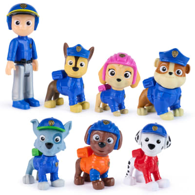 PAW Patrol Search & Rescue Team Pack with 7 Collectible Action Figures, Including Ryder & 6 PAW Patrol Pups, Kids Toys for Boys & Girls Ages 3 and Up
