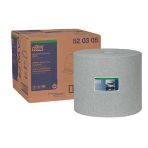 Tork, Giant Roll, 1 ply, 16.00"x16.00", Nonwoven Fabric, Industrial Wipers, Gray