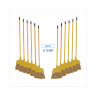 Boardwalk, 10in, Angler Broom, 53in Overall Length, Polypropylene Bristles, Yellow