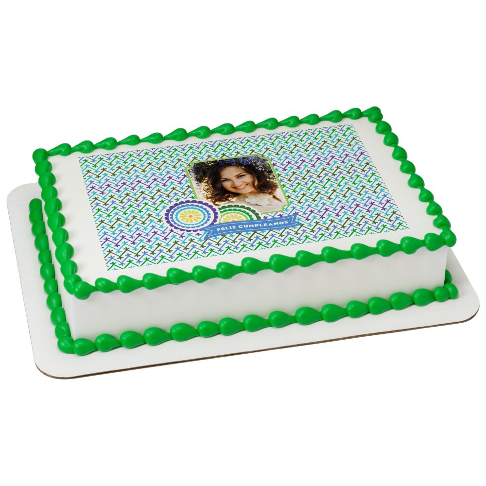 Image Cake Azul Feliz Cumpleaños