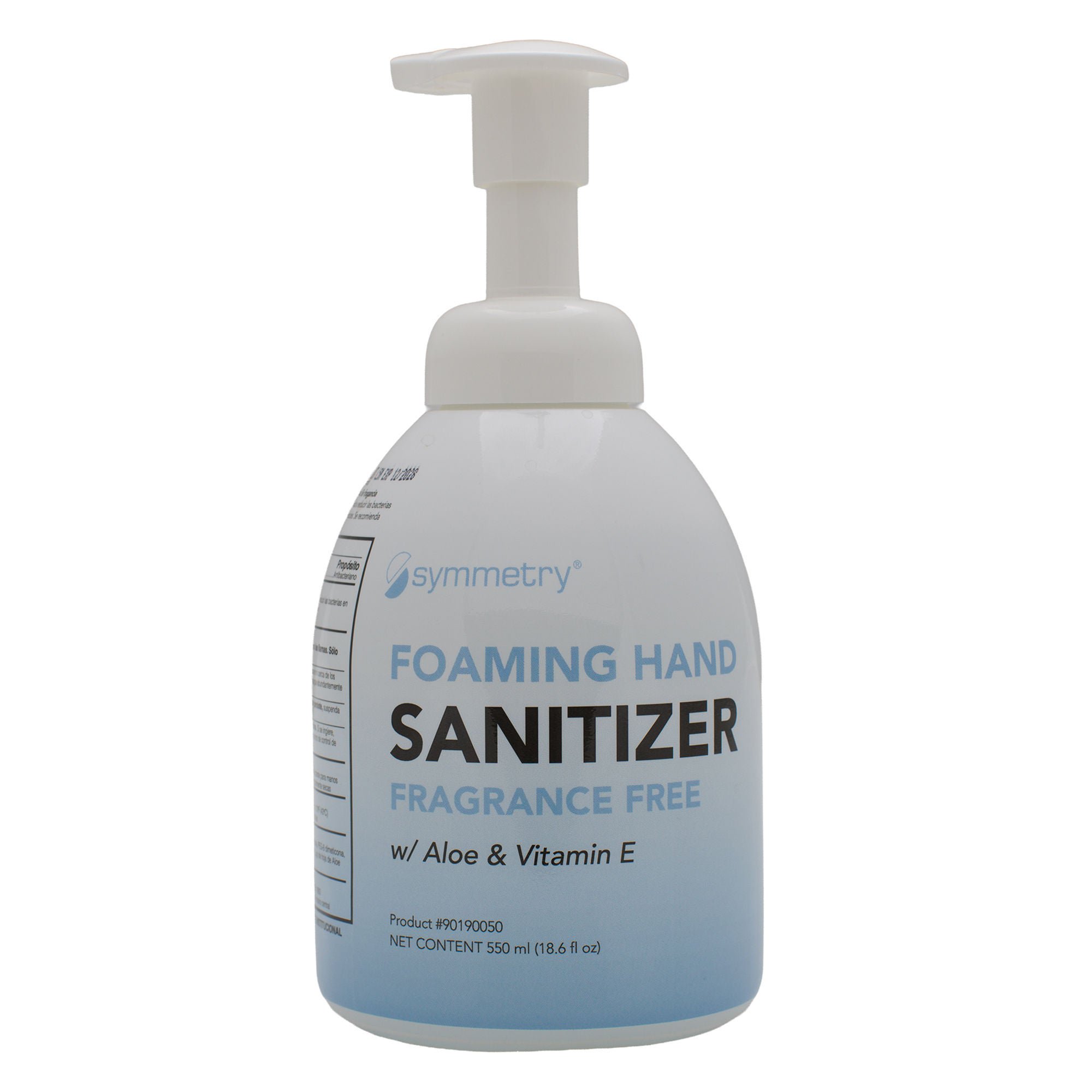 Buckeye International Inc SANITIZER, HAND FOAM W/ALOE &VITMN E UNSCNTD 550ML (12/CS