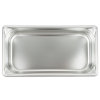 Third-size 2 ½-inch-deep Super Pan V® stainless steel steam table pan
