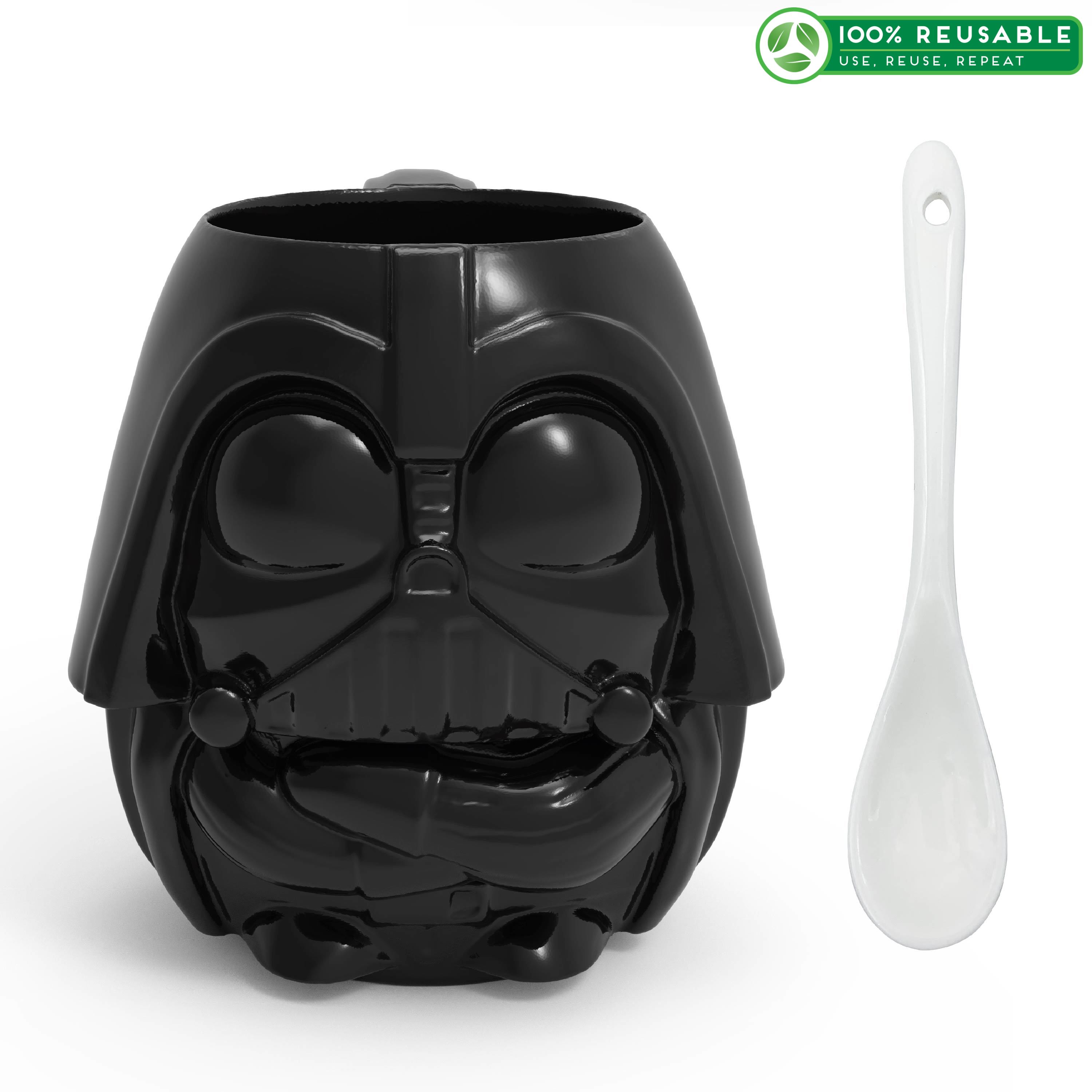 Star Wars 13 ounce Coffee Mug and Spoon, Darth Vader slideshow image 1 Star Wars 13 ounce Coffee Mug and Spoon, Darth Vader slideshow image 1