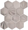 Geometal Nickel 3″ Hexagon Mosaic Satin