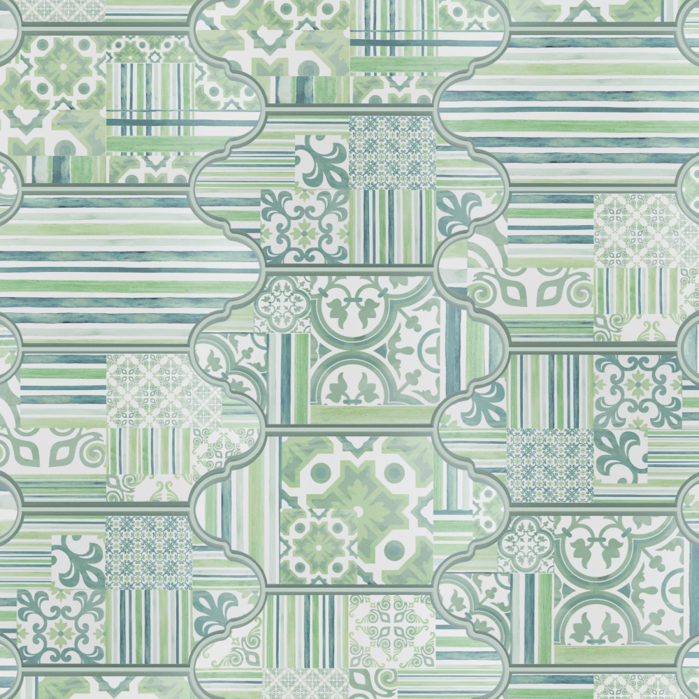 Sample – Royal Garden Provenzal Green Porcelain Floor and Wall Tile