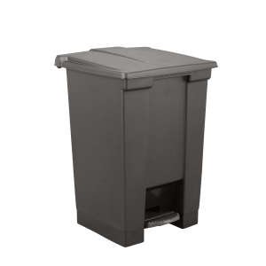Rubbermaid Commercial, Legacy, 12gal, Plastic, Black, Square, Receptacle