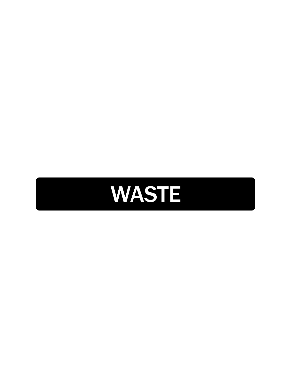 EVOLVE – Label – Cube Slim – Waste – Full – Black-White
