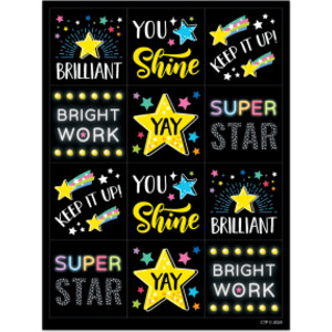 Star Bright Reward Stickers, Pack of 60