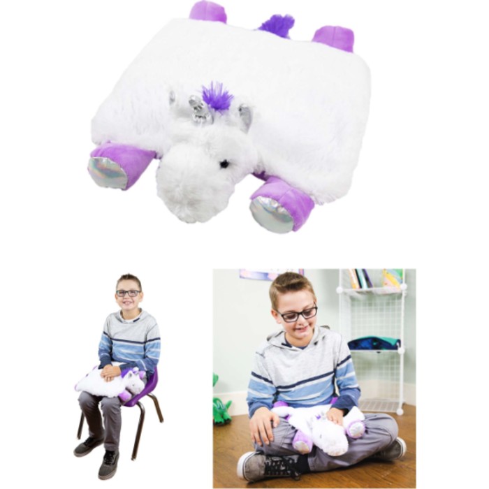 Washable Sensory Plush Lap Pad, Unicorn