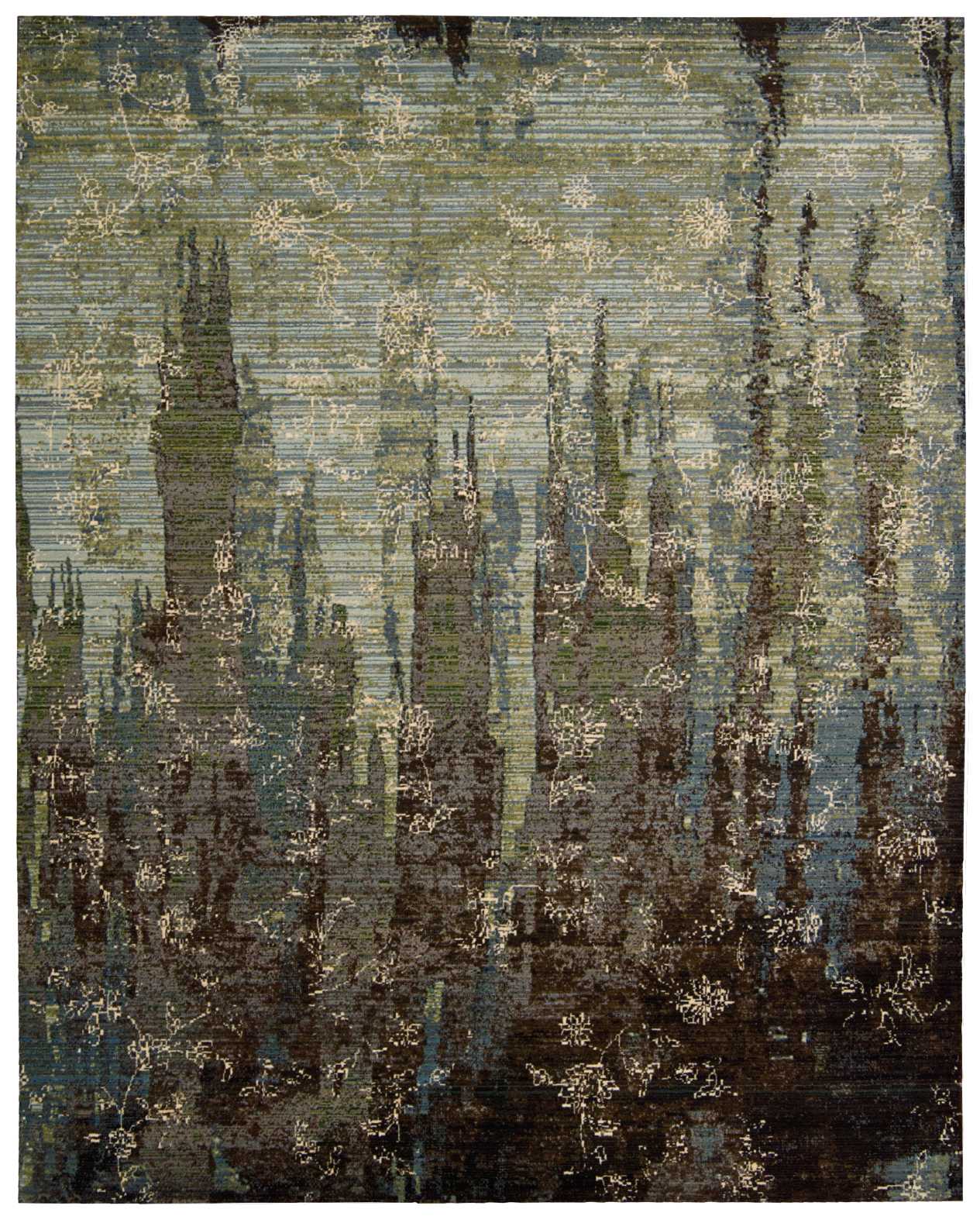 Nourison 5 6 X 8 Rhapsody Seaglass Rectangle Area Rug EBay