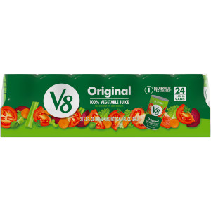 V8® Original 100% Vegetable Juice, 5.5 fl oz Can (24 Pack)