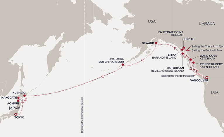 Itinerary map