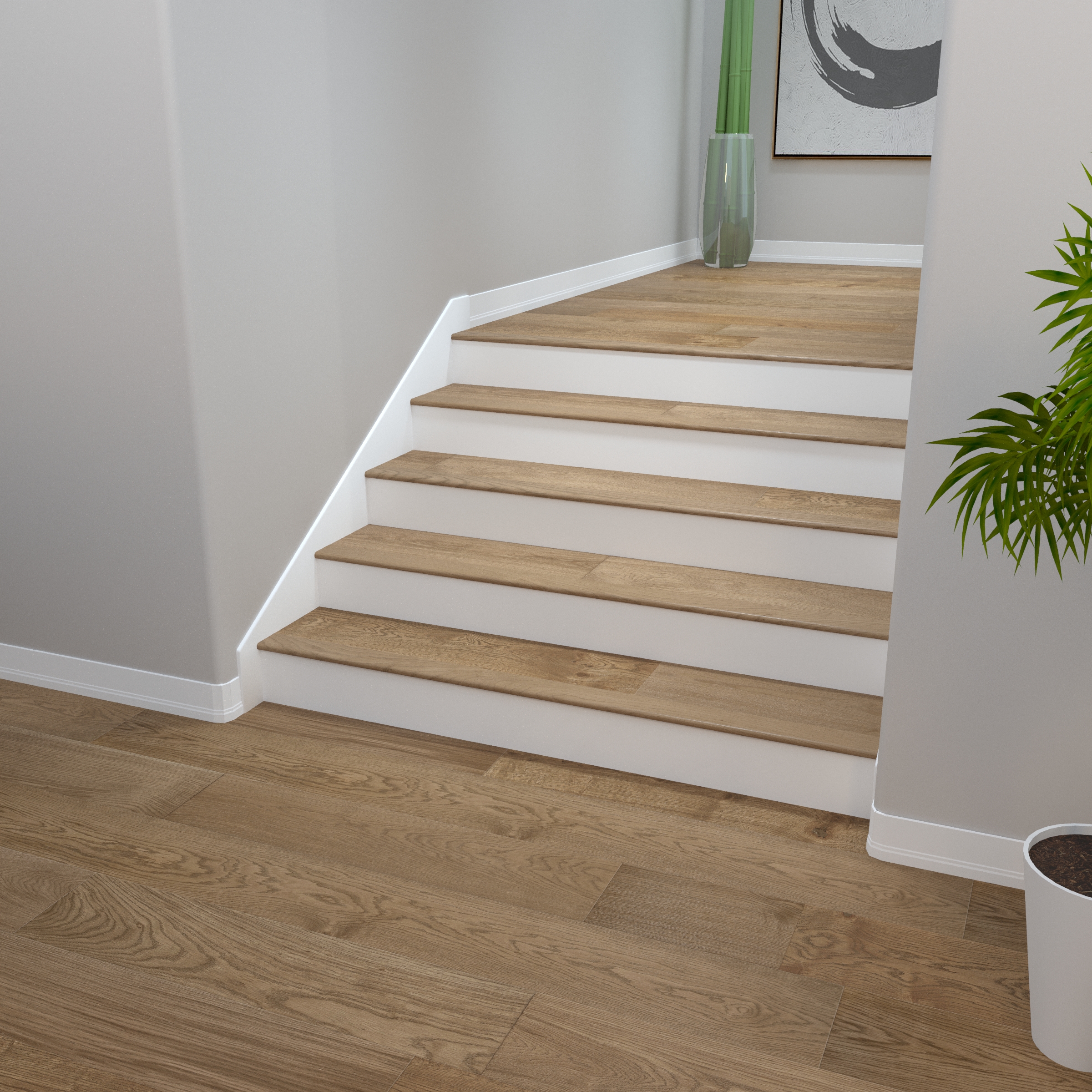 Pacific Crush Cali Hardwoods Stair Nosing Flush view 2