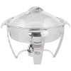 6-quart Maximillian Steel™ round chafer