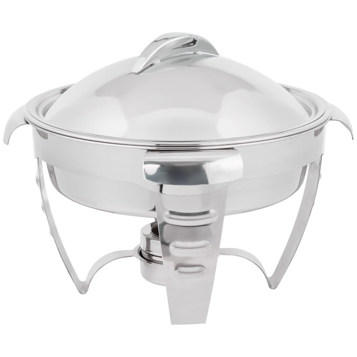 6-quart Maximillian Steel™ round chafer