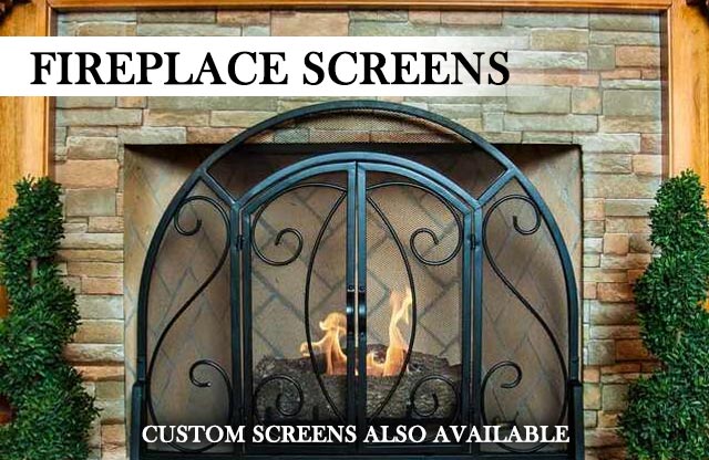 Fireplace Screens - Custom Screens Also Available