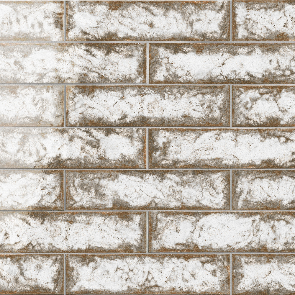 Gaudi React Brick Alpine 2-3/8 in. x 9-3/4 in. Porcelain Floor and Wall Tile
