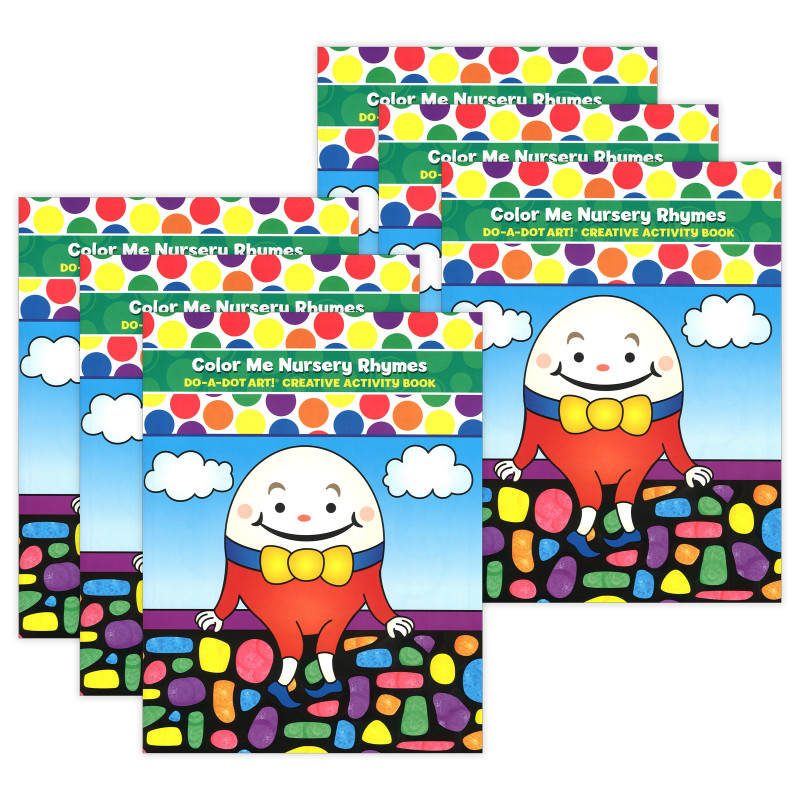 Color Me Nursery Rhymes Creative Art & Activity Book, Pack of 6