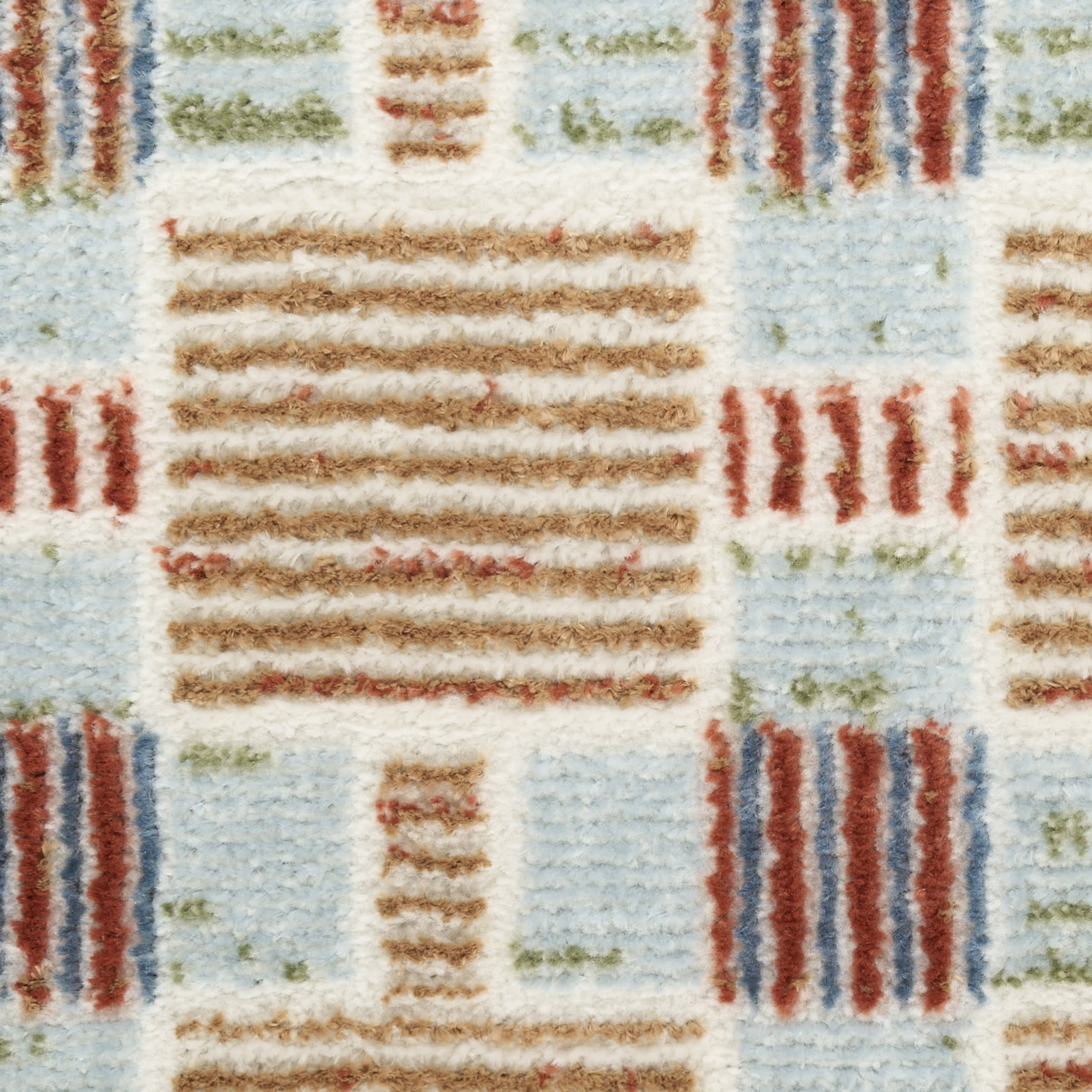 Nourison Nordic 5' x 7' Rust Multicolor Modern Indoor Rug