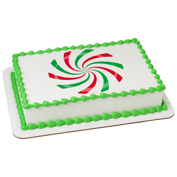 Peppermint Candy PhotoCake® Edible Image®