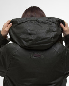 Hollies Waxed Jacket Archive Olive/Ancient Tartan