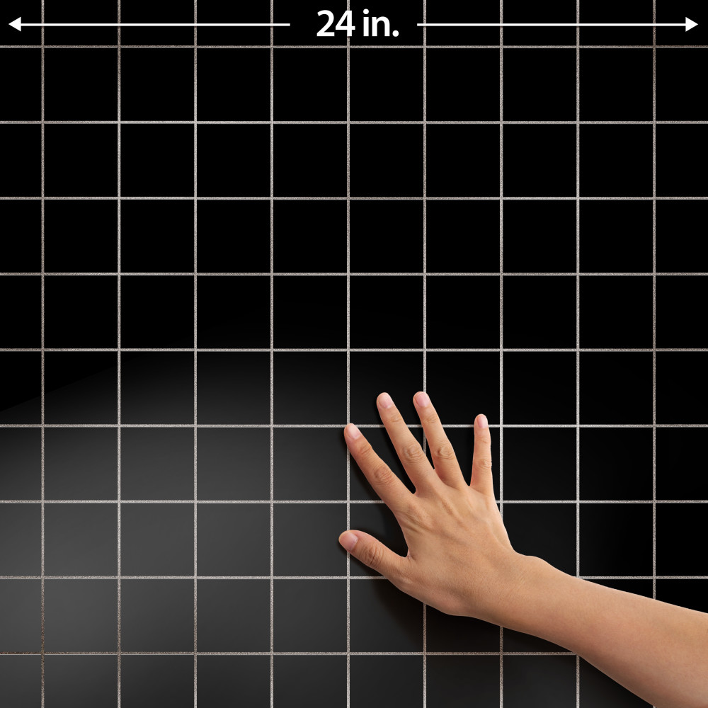 Monocolor Taco Nero 2-5/8 in. x 2-5/8 in. Ceramic Floor and Wall Tile